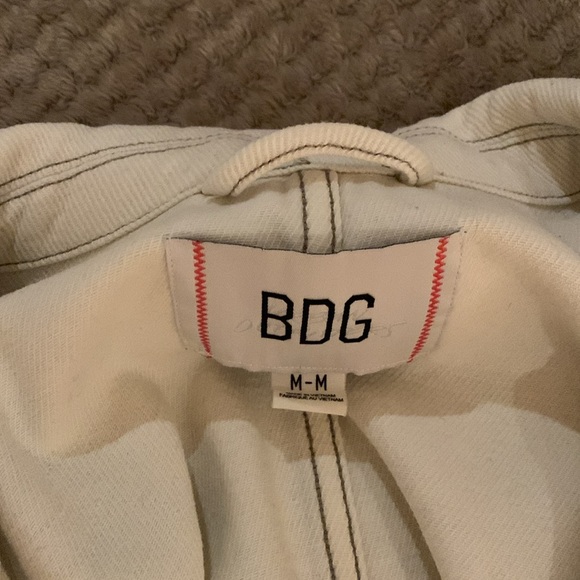 BDG Mens White Denim Jacket - Picture 3 of 3